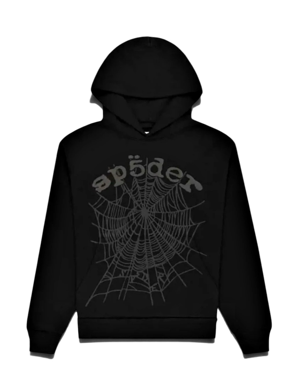 Sp5der Spider Web Hoodie in Black Size Medium